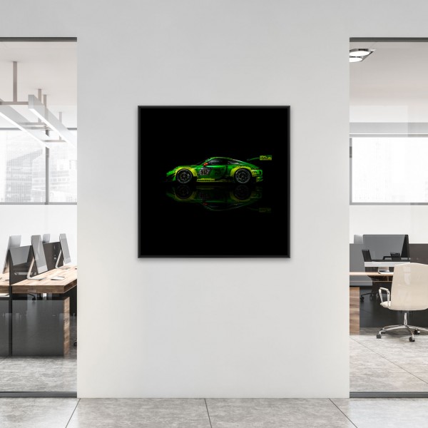 Manthey-Racing Art Print - Porsche 911 GT3 R Grello 24h Siegerfahrzeug 2018 Side