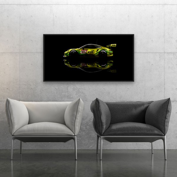 Manthey Art Print - Porsche 911 GT3 R Grello 24h Coche Ganador 2021 Side