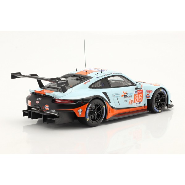 Porsche 911 (991) RSR Gulf #86 24h LeMans 2018 1/18