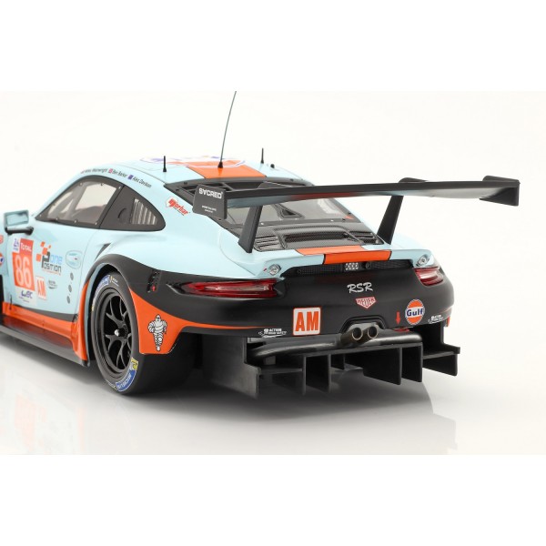 Porsche 911 (991) RSR Gulf #86 24h LeMans 2018 1/18