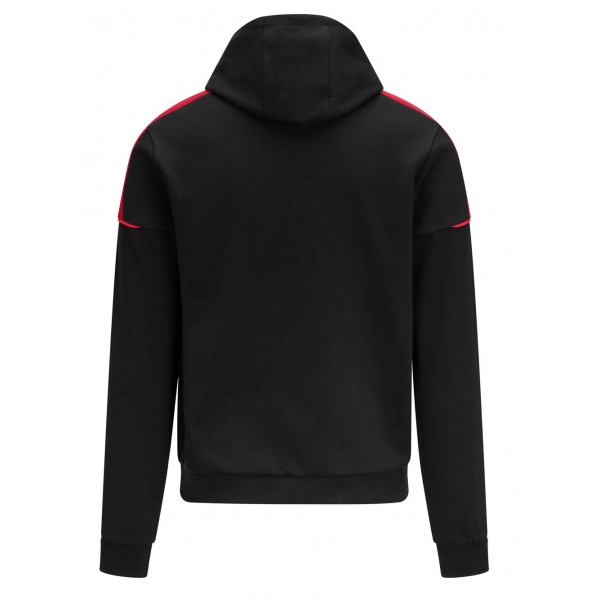 Porsche Motorsport Felpa con cappuccio nero/rosso