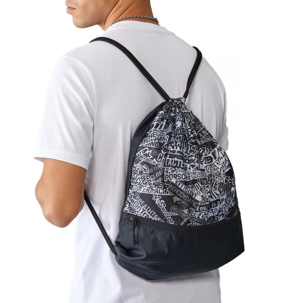 Porsche Motorsport Bolsa de gimnasio negro/blanco