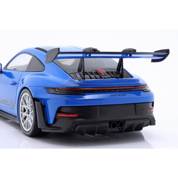 Porsche 911 (992) GT3 RS 2023 azul / plata decorativo 1/18