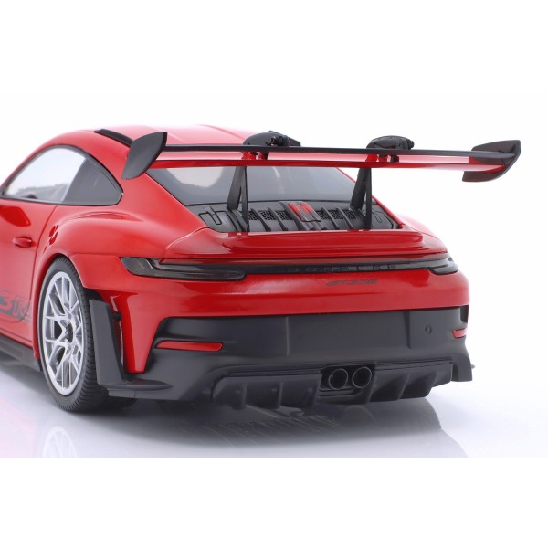 Porsche 911 (992) GT3 RS 2023 rojo / Decor plata 1/18