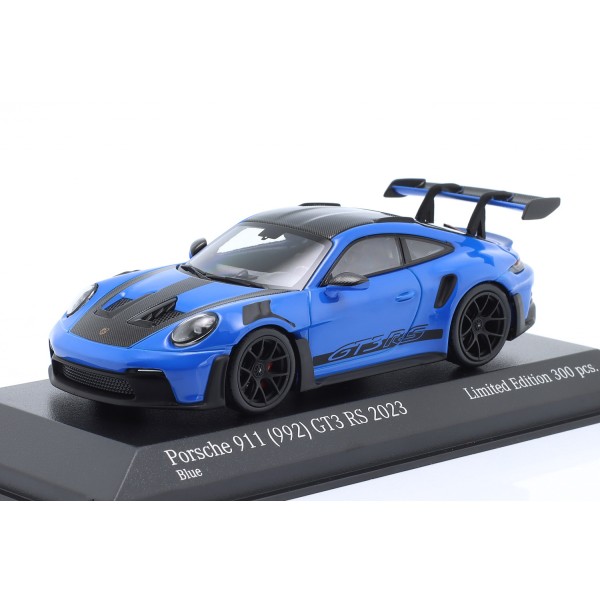 Porsche 911 (992) GT3 RS 2023 blue / black decor 1/43