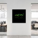 Manthey-Racing Art Print - Porsche 911 GT3 R Grello 24h Voiture Gagnante 2018 Side