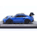 Porsche 911 (992) GT3 RS 2023 blue / negro decoración 1/43